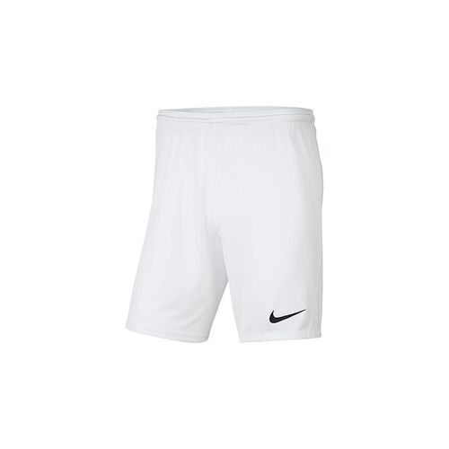 Pantaloneta Nike Fútbol Hombre Dry Park III Blanco