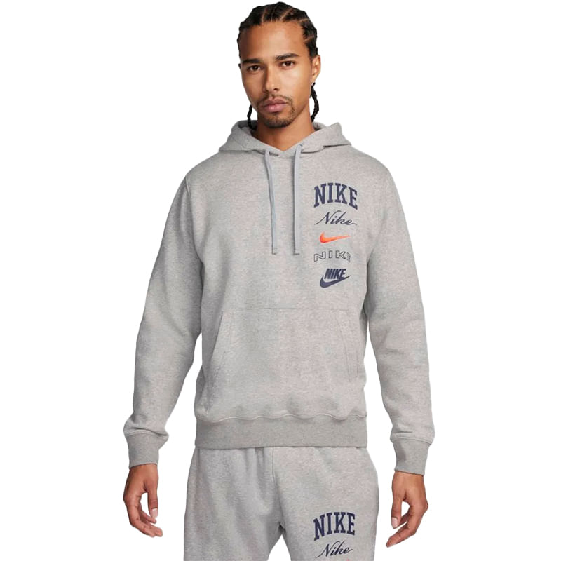Buzo-Nike-Casual-Hombre-Club-Fleece-Gris
