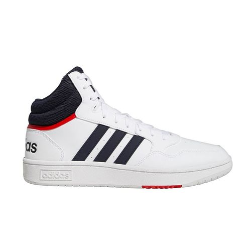 Zapatilla Adidas Casual Hombre Hoops 3.0 Mid Blanco