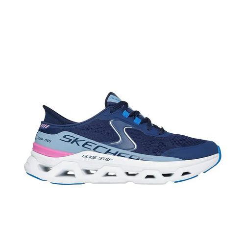 Zapatilla Skechers Casual Dama Slip Ins Glide Step Azul