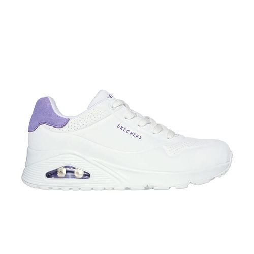 Zapatilla Skechers Casual Dama Uno Pop Back Blanco