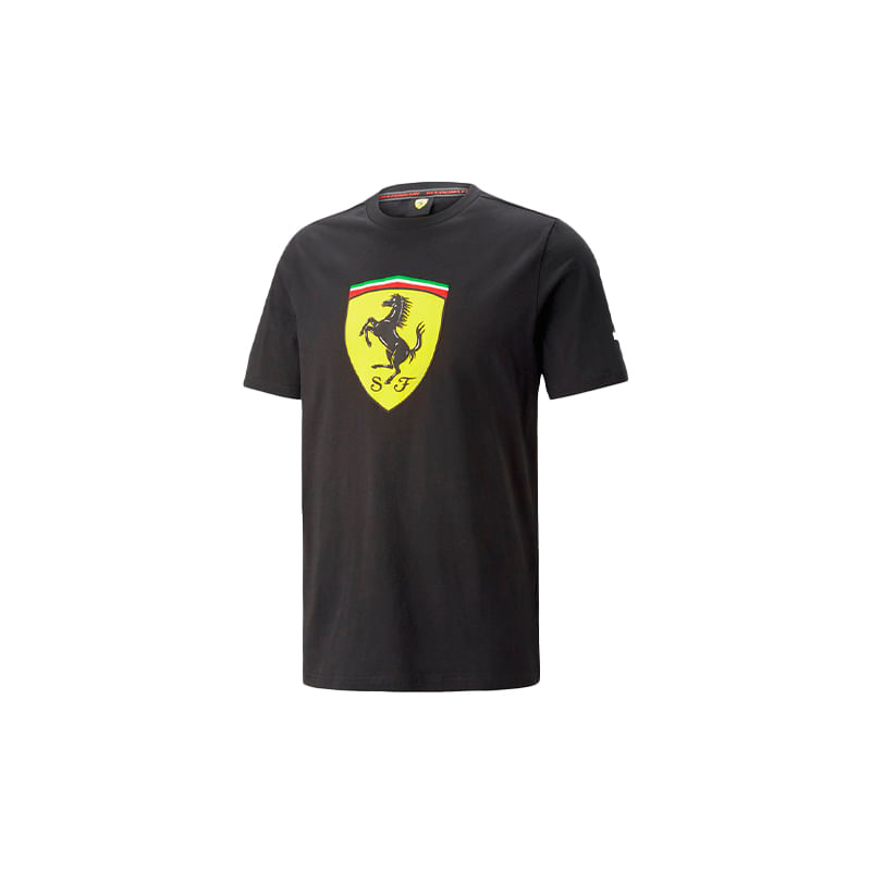 Camiseta-Puma-Casual-Hombre-Ferrari-Race-Negro