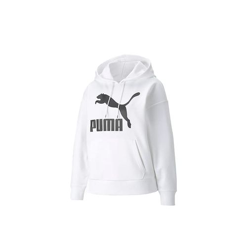 Buzo Puma Casual Dama Classic Logo Blanco