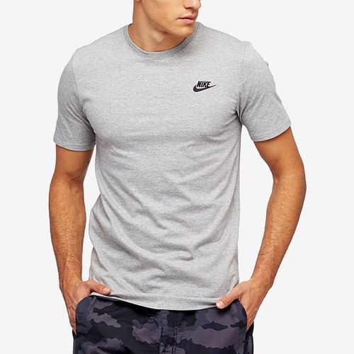 Camiseta Nike Casual Hombre Sportwear Club Tee Gris