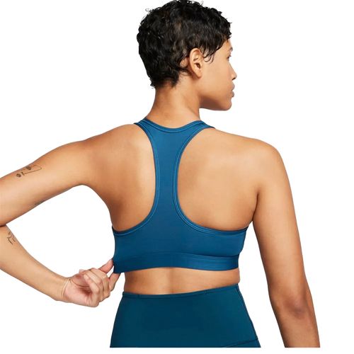 Top Nike Running Dama Swoosh Medium Azul