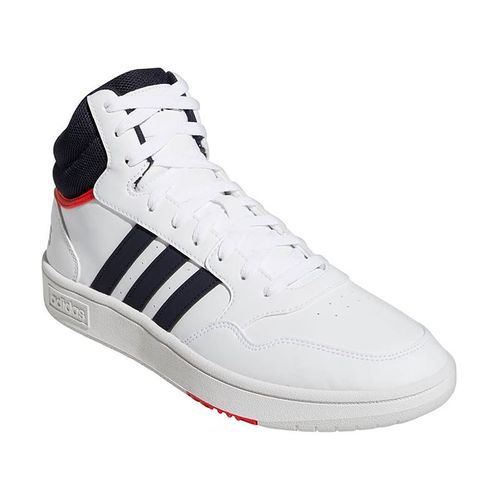 Zapatilla Adidas Casual Hombre Hoops 3.0 Mid Blanco