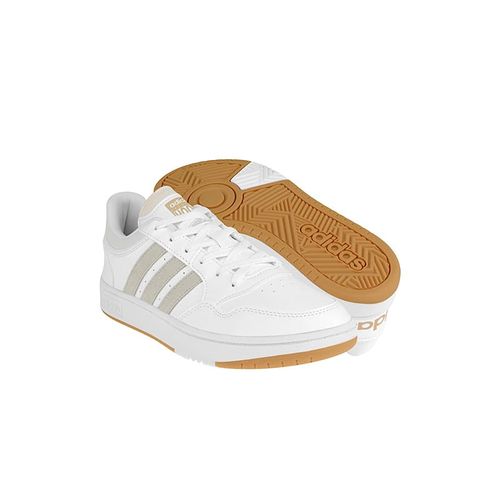 Zapatilla Adidas Casual Hombre Hoops 3.0 Low Blanco