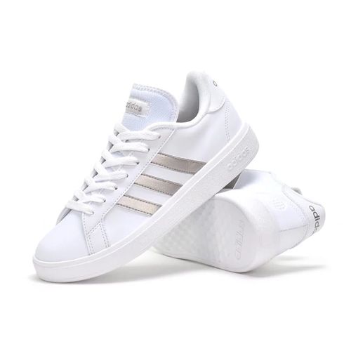 Zapatilla Adidas Casual Dama Grand Court Base 2.0 Blanco