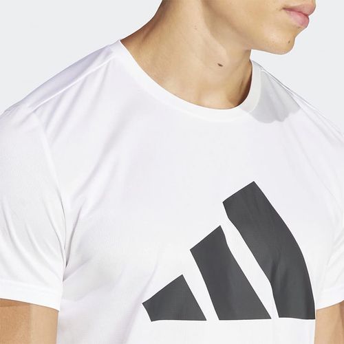 Camiseta Adidas Running Hombre Run It Tee Blanco