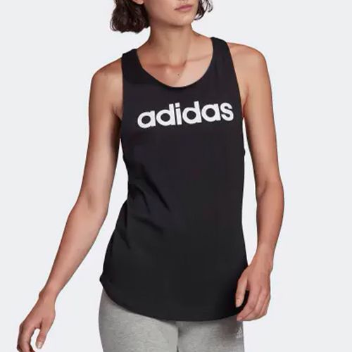 Blusa Adidas Running Dama Essentials Logo Negro
