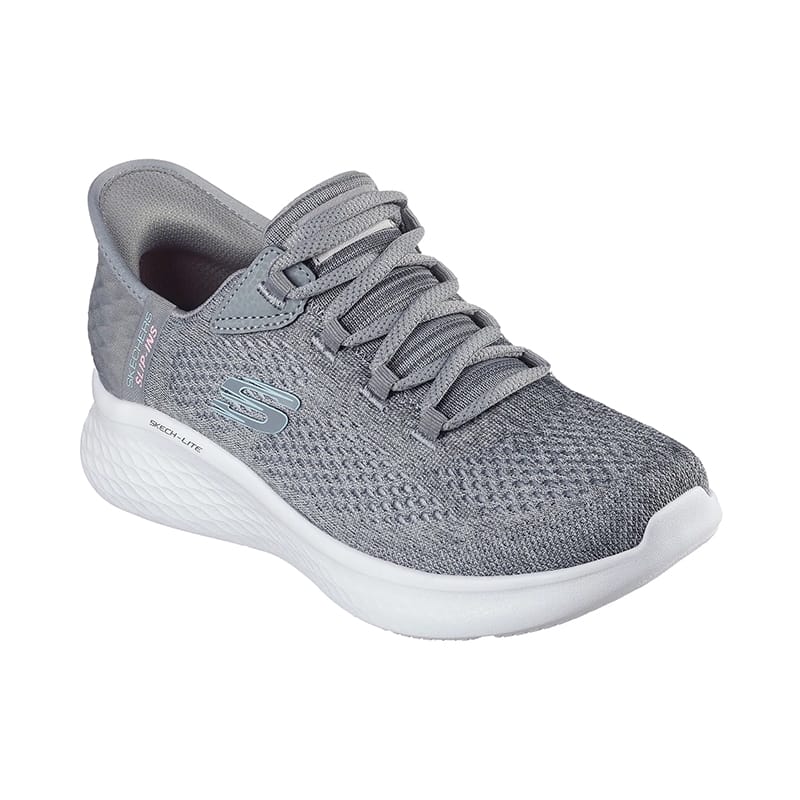 Zapatilla Skechers Casual Dama Slip Ins Lite Pro Gris