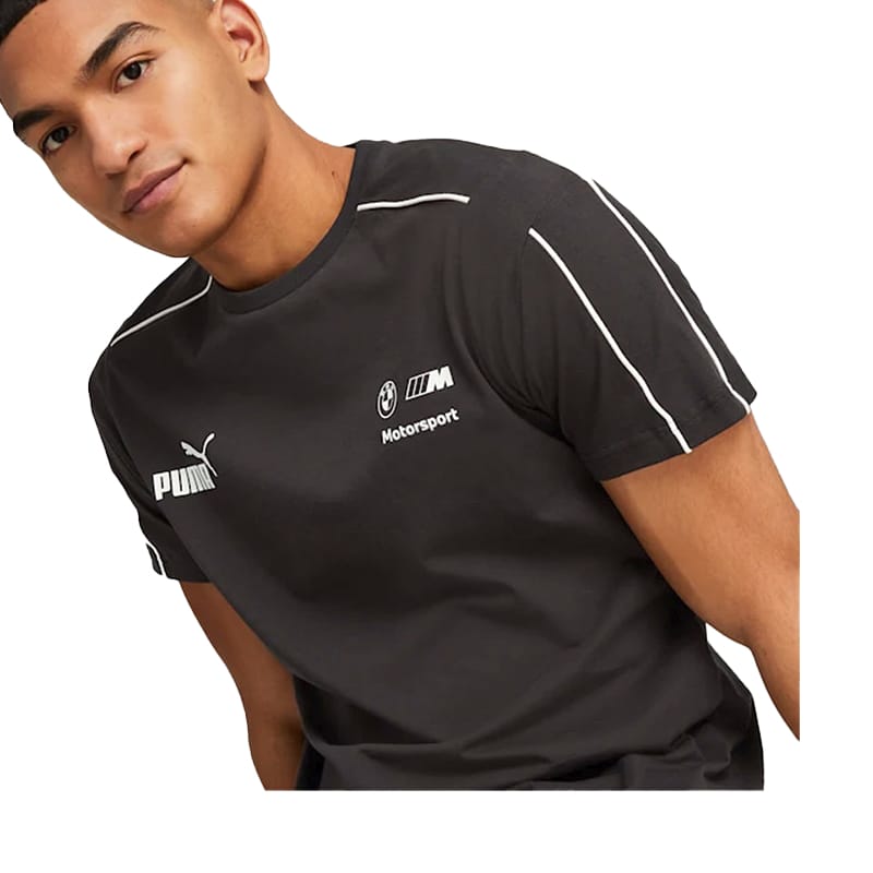 Bmw Polera Puma Negra Camiseta Puma Ess+ Logo Lab Hombre Negras