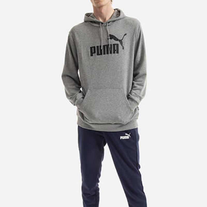 Buzo Puma Casual Hombre Essentials Big Gris