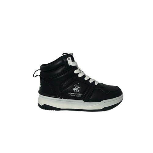 Bota Beverly Hills Casual Niño Basket Negro