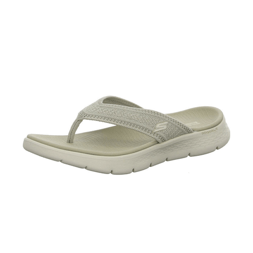 Sandalia Skechers Casual Dama Go Walk Flex Beige