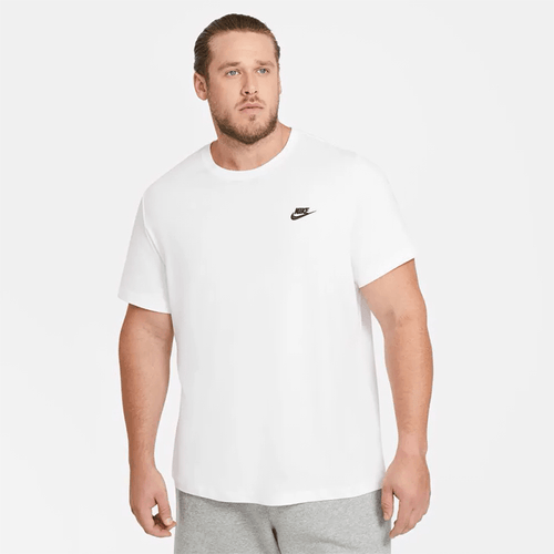 Camiseta Nike Casual Hombre Sportwear Club Tee Blanco