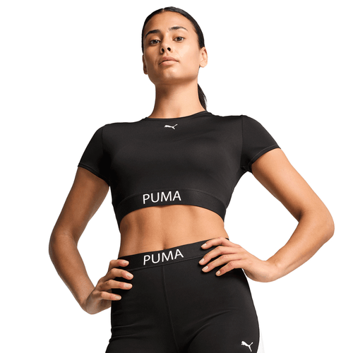 Blusa Puma Running Dama Strong Negro