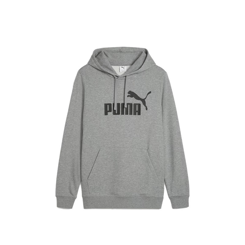 Buzo Puma Casual Hombre Essentials Logo Gris