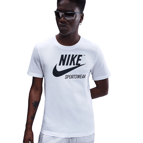 Camiseta Nike Casual Hombre Crew Archive Blanco