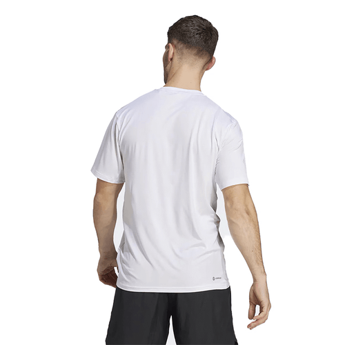 Camiseta Adidas Training Hombre Essentials Blanco