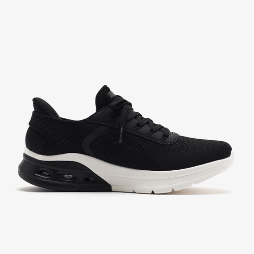 Zapatilla Skechers Casual Dama Bobs Arc Waves Negro