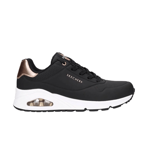 Zapatilla Skechers Casual Dama Uno Golden Air Negro