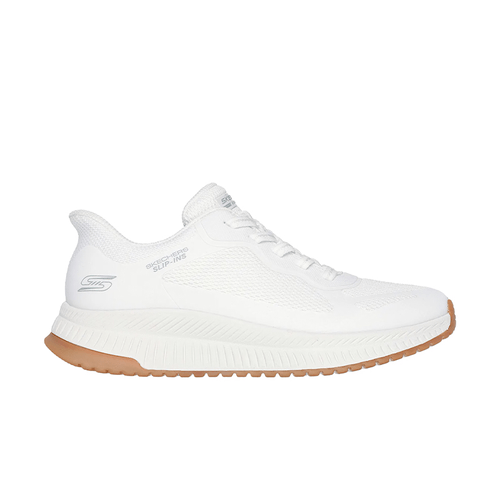 Zapatilla Skechers Casual Dama Bobs Squad 4 Blanco