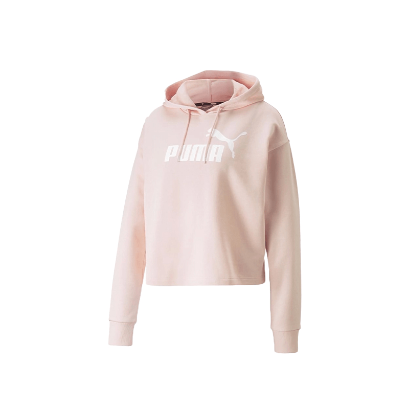 Buzo Puma Casual Dama Essential Cropped Palo de Rosa