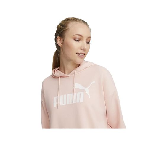 Buzo Puma Casual Dama Essential Cropped Palo de Rosa