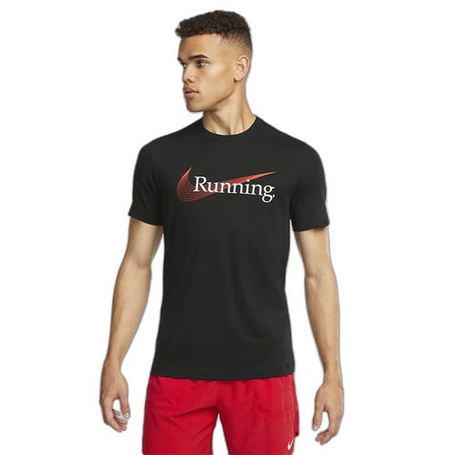 Camiseta Nike Casual Hombre Dri Fit Heritage Negro