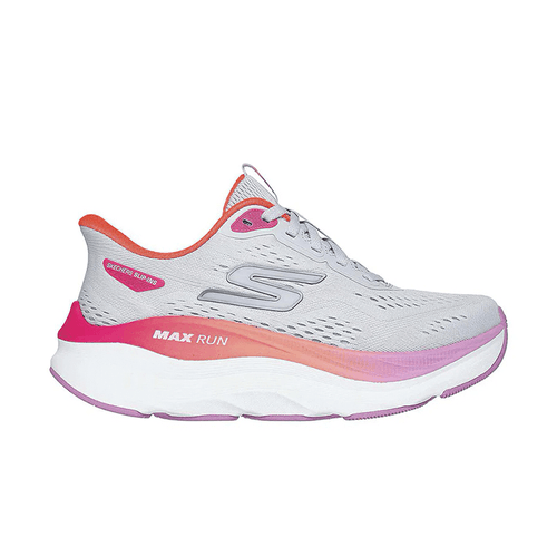 Zapatilla Skechers Running Dama Slip Ins Max Run Gris