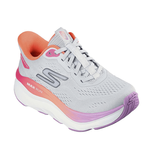 Zapatilla Skechers Running Dama Slip Ins Max Run Gris