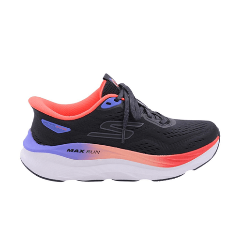 Zapatilla Skechers Running Dama Slip Ins Max Run Negro