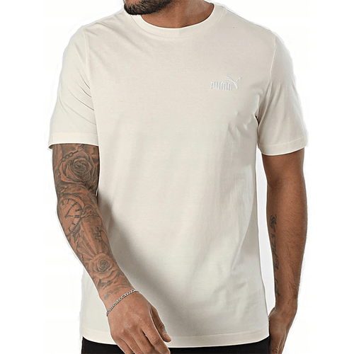 Camiseta Puma Casual Hombre Ess Small No 1 Logo Beige