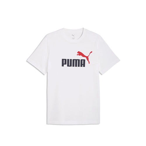 Camiseta Puma Casual Hombre Ess 2 Color Logo Blanco
